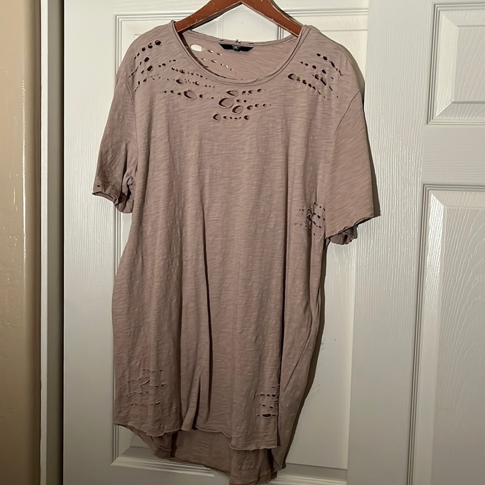 Mens Jordan Craig distressed t shirt